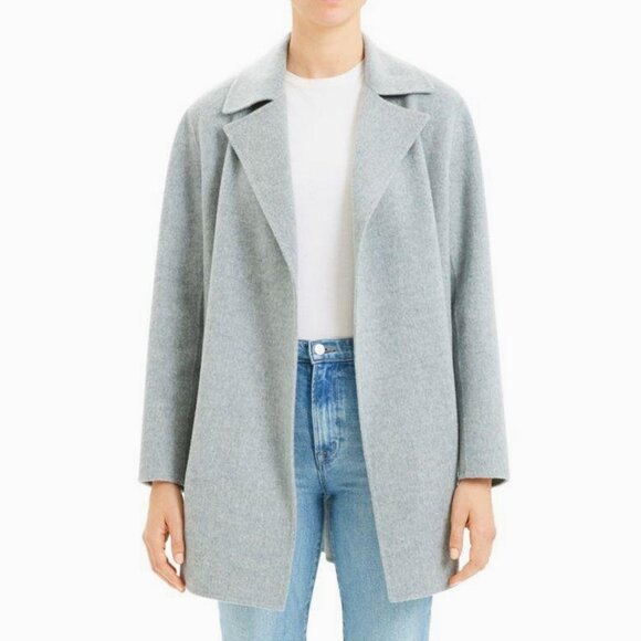 NWT Theory Overlay Wool & Cashmere Coat - Office to Events - Picture 4 of 12